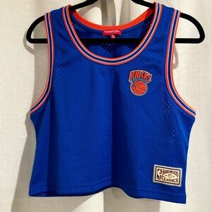 Womens New York Knicks Crop Tank